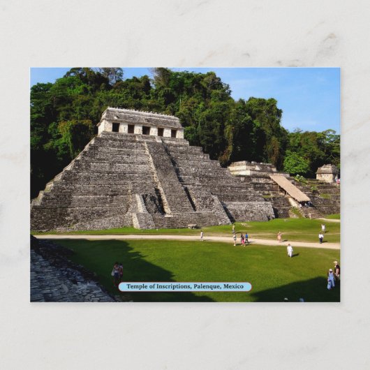 Temple of Inscriptions, Palenque, Mexico Briefkaart (Voorkant)