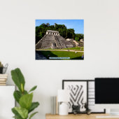 Temple of Inscriptions, Palenque, Mexico Poster (Thuiskantoor)