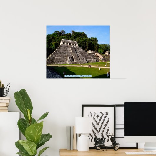 Temple of Inscriptions, Palenque, Mexico Poster (Thuiskantoor)