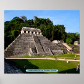 Temple of Inscriptions, Palenque, Mexico Poster (Voorkant)