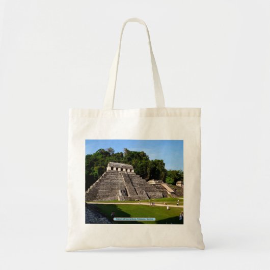 Temple of Inscriptions, Palenque, Mexico Tote Bag (Voorkant)