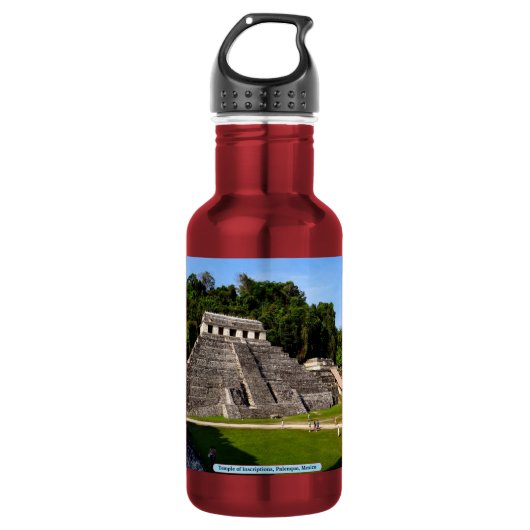 Temple of Inscriptions, Palenque, Mexico Waterfles (Voorkant)