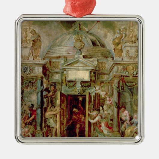 Temple of Janus, 1630 Metalen Ornament (Voorkant)
