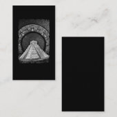 Temple of Kukulcán Mayan Pyramids Aztec Calendar Visitekaartje (Voorkant / Achterkant)