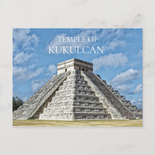 Temple of Kukulcán, Pyramid, Chichen Itza, Mexico Briefkaart