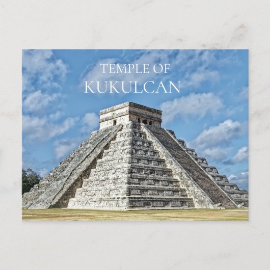 Temple of Kukulcán, Pyramid, Chichen Itza, Mexico Briefkaart (Voorkant)