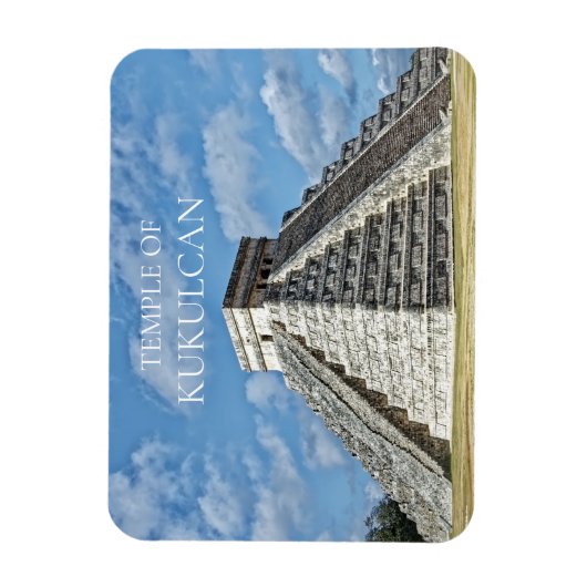 Temple of Kukulcán, Pyramid, Chichen Itza, Mexico Magneet (Verticaal)