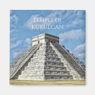 Temple of Kukulcán, Pyramid, Chichen Itza, Mexico Magneet