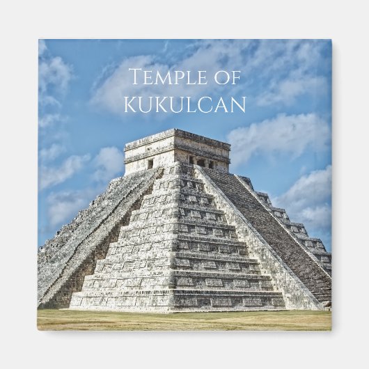 Temple of Kukulcán, Pyramid, Chichen Itza, Mexico Magneet (Voorkant)