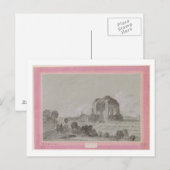 Temple of Minerva Medici, Rome, 1754 (tekening en Briefkaart (Voorkant / Achterkant)