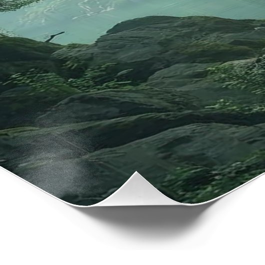 Temple of Moss and Mist Perfect Poster (Hoek)