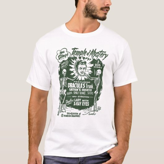 Temple of Mystery Spook Show Poster T-shirt (Voorkant)