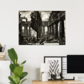 Temple of Neptune, Paestum - Giovanni Battista Pir Poster (Thuiskantoor)