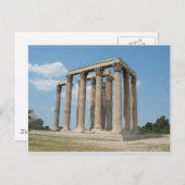 Temple of Olympian Zeus (Athene) Briefkaart (Voorkant / Achterkant)