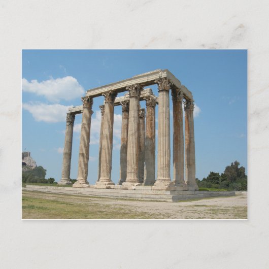 Temple of Olympian Zeus (Athene) Briefkaart (Voorkant)