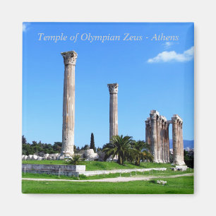 Temple of Olympian Zeus - Athene Magneet