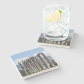 Temple of Olympian Zeus Stenen Onderzetter (Zijkant)