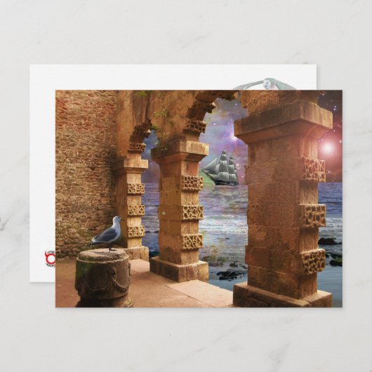 Temple of Poseidon Briefkaart (Voorkant / Achterkant)