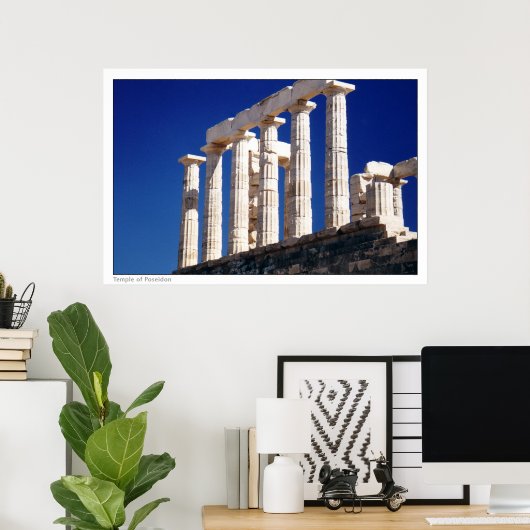 Temple of Poseidon Poster (Thuiskantoor)