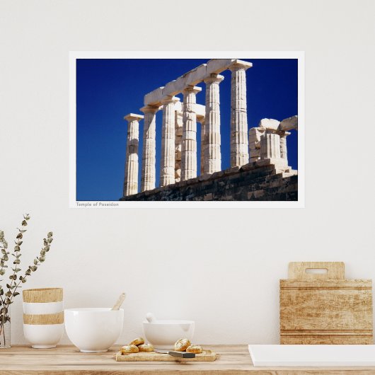 Temple of Poseidon Poster (Keuken)