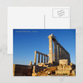Temple of Poseidon - Sounio Briefkaart (Voorkant / Achterkant)