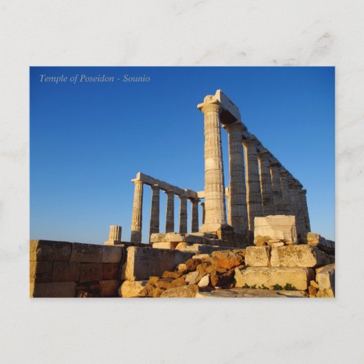Temple of Poseidon - Sounio Briefkaart (Voorkant)