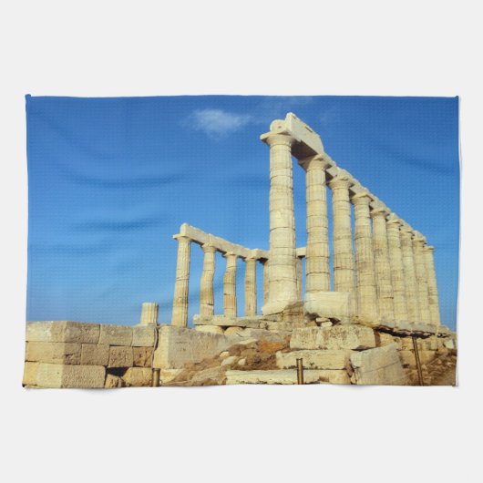 Temple of Poseidon - Sounio Theedoek (Horizontaal)