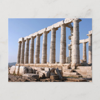 Temple of Poseidon, Sounion, Griekenland Briefkaart