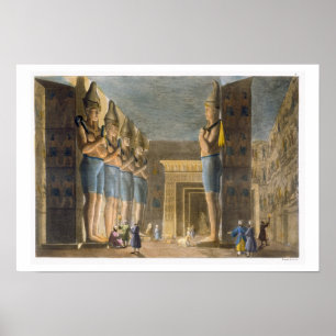 Temple of Ramesses II (1279-13 voor Christus) Abu  Poster