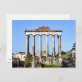 Temple of Saturn in the Roman Forum - Rome, Italië Briefkaart (Voorkant / Achterkant)