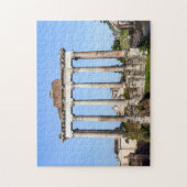 Temple of Saturn in the Roman Forum - Rome, Italië Legpuzzel (Verticaal)