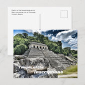 Temple of the Inscriptions, Palenque, Mexico Briefkaart (Voorkant / Achterkant)