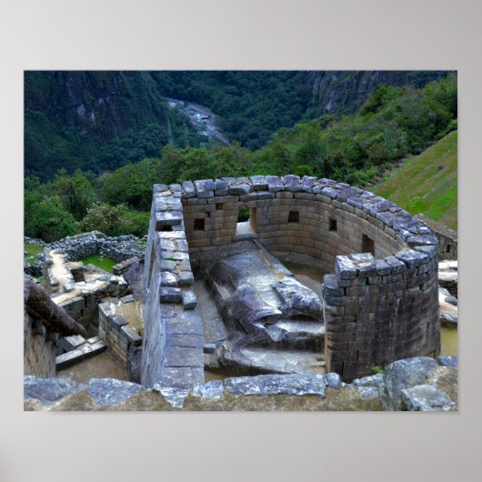 Temple of the Sun, Machu Picchu 11x14 Poster (Voorkant)