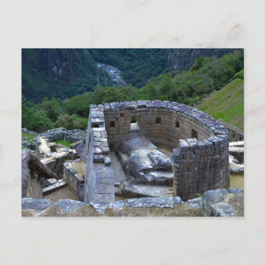 Temple of the Sun, Machu Picchu, Peru Briefkaart (Voorkant)