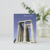 Temple of Zeus - Athene, Briefkaart Griekenland (Staand voorkant)