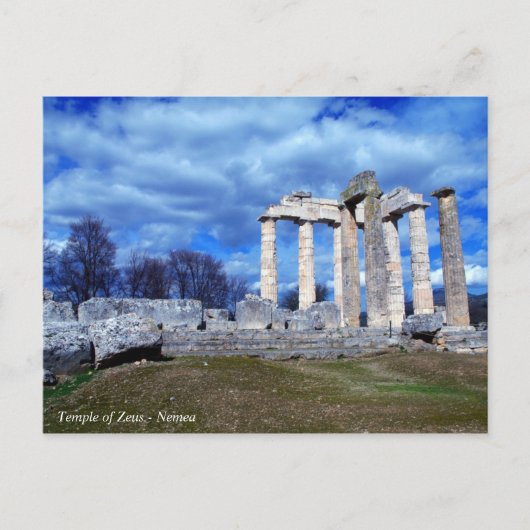 Temple of Zeus - Nemea Briefkaart (Voorkant)