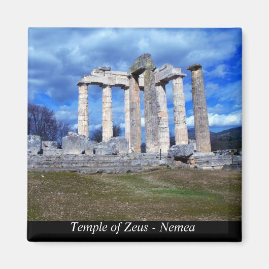 Temple of Zeus - Nemea Magneet (Voorkant)