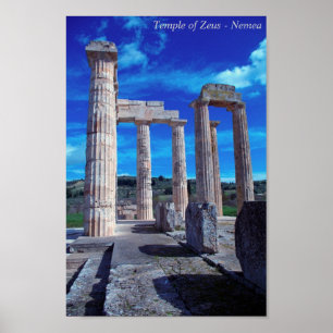 Temple of Zeus - Nemea Poster