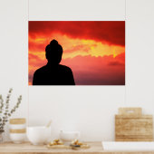 Temple Relic | Boeddhistische standbeeld Poster (Keuken)