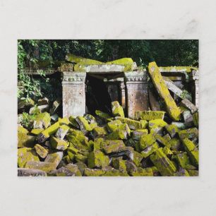Temple Ruins in Cambodja Briefkaart
