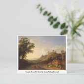 Temple ruins op Sicilië door Jacob Philipp Hackert Briefkaart (Staand voorkant)