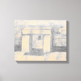 Temple Sketch Canvas Afdrukken