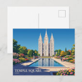 Temple Square VS Briefkaart (Voorkant / Achterkant)