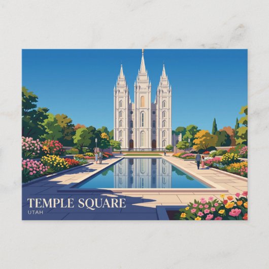 Temple Square VS Briefkaart (Voorkant)
