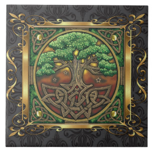 Temple Stone Medieval Witchcraft Ritual Alter Tegeltje