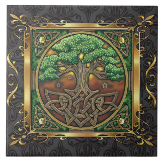 Temple Stone Medieval Witchcraft Ritual Alter Tegeltje