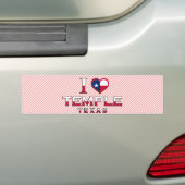 Temple, Texas Bumpersticker (Op auto)