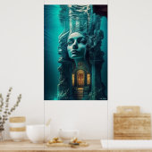 Temple to Aurora - (met tekentafel Logo) Poster (Keuken)