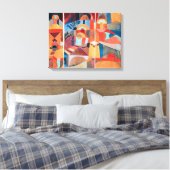 Temple tuinen | Paul Klee | Canvas Afdruk (Insitu (Slaapkamer))