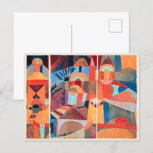 Temple tuinen   Paul Klee   Fotoafdrukken Briefkaart